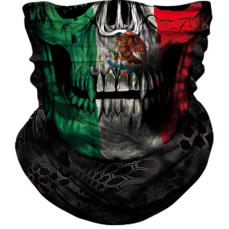 TERNNK Seamless Neck Gaiter Shield Scarf Bandana Face Mask Seamless UV Protection for Motorcycle Cycling Riding Running Headbands (A-011) - Image 1
